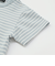 ボーダー天竺ステッチ刺しゅうロゴ半袖Tシャツ(80~100cm)