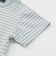 ボーダー天竺ステッチ刺しゅうロゴ半袖Tシャツ(80~100cm)