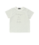 ボーダー天竺ステッチ刺しゅうロゴ半袖Tシャツ(80~100cm)