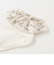【日本製】【お揃い】すみれ花プリントサテンリボンソックスベビー（8～13cm）
