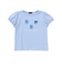 【 速乾 】フリルおさかなモチーフ天竺パフスリーブTシャツ(90~150cm)