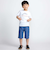 カラーデニムポイントロゴハーフパンツ(90~150cm)