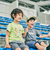 【 速乾 】【神戸須磨シーワールド×BeBe】不思議な青い世界 海の生きもの半袖Tシャツ(80~140cm)