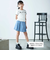 リボン付きギャザーキャミ+スパンテレコ半袖Tシャツセット(110~150cm)