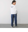 ライン入りワイドデニム(110~150cm)