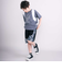 【速乾/接触冷感】スーパーストレッチ迷彩柄切り替え5分丈パンツ(110~150cm)