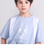 【接触冷感】恐竜プリント切り替え天竺半袖Tシャツ(110~150cm)