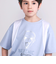 【接触冷感】恐竜プリント切り替え天竺半袖Tシャツ(110~150cm)