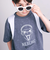 【接触冷感】恐竜プリント切り替え天竺半袖Tシャツ(110~150cm)
