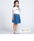 【お揃い】【神戸タータン×BeBe】ロゴパッチ刺しゅう半袖Tシャツ(90~160cm)