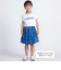 【お揃い】【神戸タータン×BeBe】チェックギャザーインナーパンツ付きスカート(90~160cm)