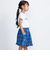 【お揃い】【神戸タータン×BeBe】チェックギャザーインナーパンツ付きスカート(90~160cm)