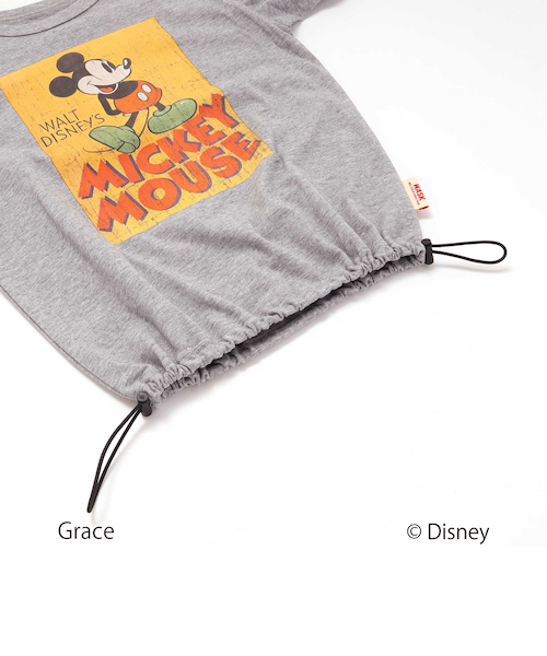 非売品ディズニーミッキーマウス ベスト Disney(ディズニー)】<ミッキーマウス>ドロストBIGTシャツ｜ベベ