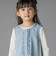 【お揃い】フリル＆花レースAラインワンピース(95~150cm)