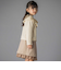 なわ編みニット襟フリルカーディガン(95~150cm)