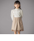 スカラップ襟ブロード花柄シャツ(110~150cm)