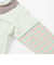 【お揃い】ボーダー袖切り替え汽車プリント長袖Tシャツ(70~90cm)