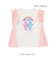 【ケアベア×SLAP SLIP】イラストプリントサイド切り替え袖フリルTシャツ(80~130cm)