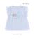【ケアベア×SLAP SLIP】イラストプリントサイド切り替え袖フリルTシャツ(80~130cm)