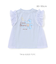 【ケアベア×SLAP SLIP】イラストプリントサイド切り替え袖フリルTシャツ(80~130cm)