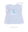 【ケアベア×SLAP SLIP】イラストプリントサイド切り替え袖フリルTシャツ(80~130cm)