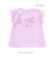 【ケアベア×SLAP SLIP】イラストプリントサイド切り替え袖フリルTシャツ(80~130cm)
