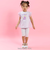 【ケアベア×SLAP SLIP】イラストプリントサイド切り替え袖フリルTシャツ(80~130cm)