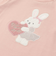 アニマルクマウサギイヌネコモチーフパッチ刺しゅう裾スカラップTシャツ(80~130cm)