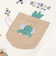 【お揃い】はたらくくるま恐竜刺しゅう胸ポケット付きラグランTシャツ(80~130cm)