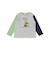【お揃い】おにぎりサガラ刺しゅう袖配色Tシャツ(80~130cm)