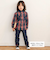 【お揃い】ツイルチェックリバーシブルパンツ(80~130cm)