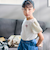 カットツイードバルーンスリーブ半袖Tシャツ(90~150cm)