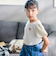 カットツイードバルーンスリーブ半袖Tシャツ(90~150cm)