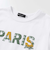 PARISチェックロゴレイヤード風天竺半袖Tシャツ(90~150cm)