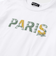 PARISチェックロゴレイヤード風天竺半袖Tシャツ(90~150cm)