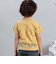 PARISチェックロゴレイヤード風天竺半袖Tシャツ(90~150cm)