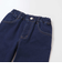 ストレッチジョグデニムバックステッチロゴロングパンツ(90~160cm)