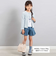 ストレッチジョグデニムプリーツショートパンツ(90~150cm)