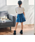 ストレッチジョグデニムプリーツショートパンツ(90~150cm)