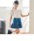 ストレッチジョグデニムプリーツショートパンツ(90~150cm)