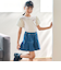 ストレッチジョグデニムプリーツショートパンツ(90~150cm)