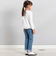 旅の持ち物モチーフ裾シフォンフリル長袖Tシャツ(90~150cm)