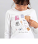 旅の持ち物モチーフ裾シフォンフリル長袖Tシャツ(90~150cm)