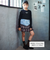 肩開きラインストーンロゴテレコ長袖Tシャツ(110~150cm)