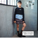肩開きラインストーンロゴテレコ長袖Tシャツ(110~150cm)