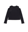 肩開きラインストーンロゴテレコ長袖Tシャツ(110~150cm)