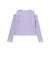 肩開きラインストーンロゴテレコ長袖Tシャツ(110~150cm)