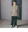 バッグロゴパッチ天竺&マルチボーダー長袖Tシャツ(110~150cm)