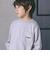 バッグロゴパッチ天竺&マルチボーダー長袖Tシャツ(110~150cm)