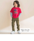 車プリント天竺半袖Tシャツ＋ボーダー柄長袖Tシャツセット(80~130cm)